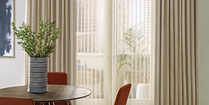 Luminette Privacy Sheers with Design Studio Drapery