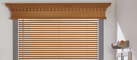 Wooden blinds in Basswood Harvest - Parkland
