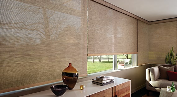 Patio roller shades - Designer Screen Shades